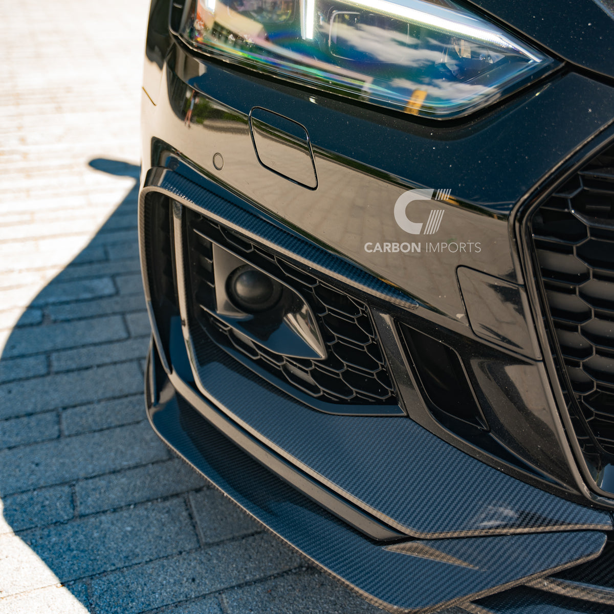 Audi RS5 B9 Carbon Fiber Front Bumper Trim 2017-2019