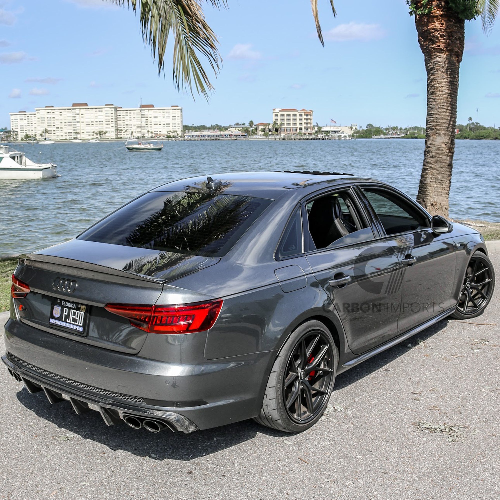 Audi S4/A4 S-Line B9 Carbon Fiber Rear Diffuser 2017-2019