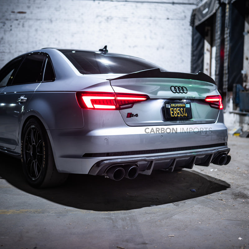 Audi S4/A4 S-Line B9 Carbon Fiber Rear Diffuser 2017-2019
