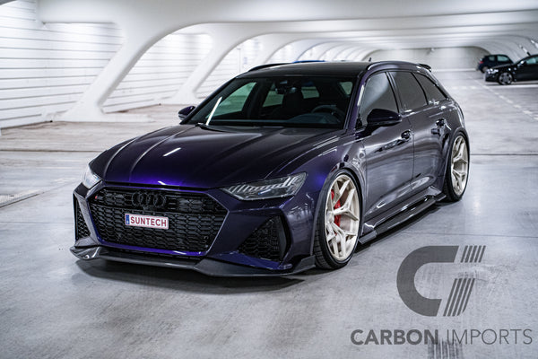 Audi RS6 C8 Carbon Fiber Front Lip 2020-2024