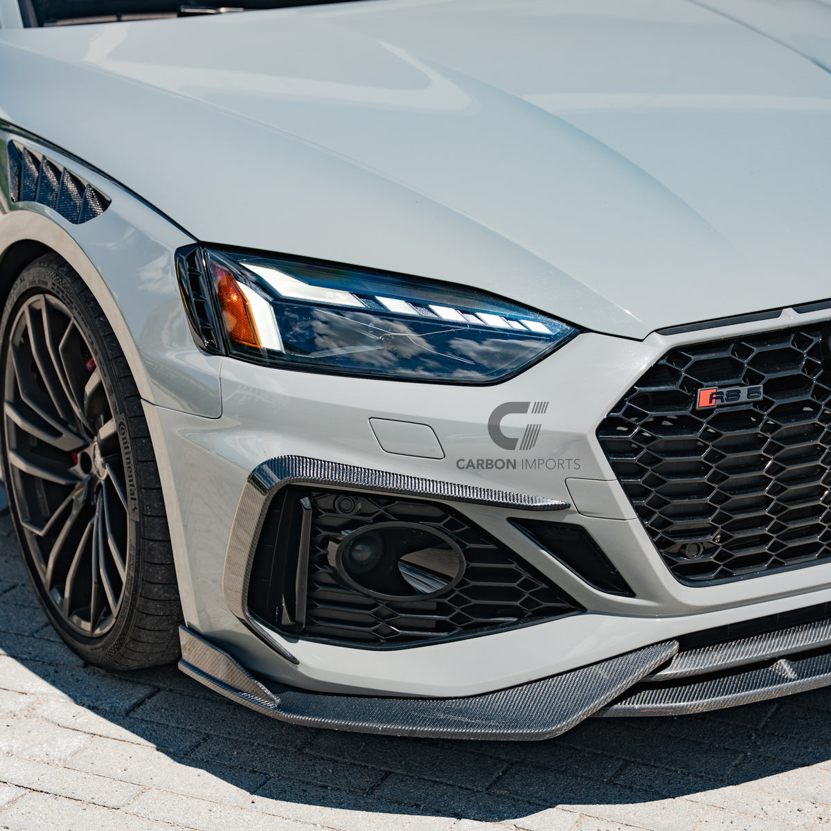 Audi RS5 B9.5 Carbon Fiber Fog Canards 2020-2025 V2