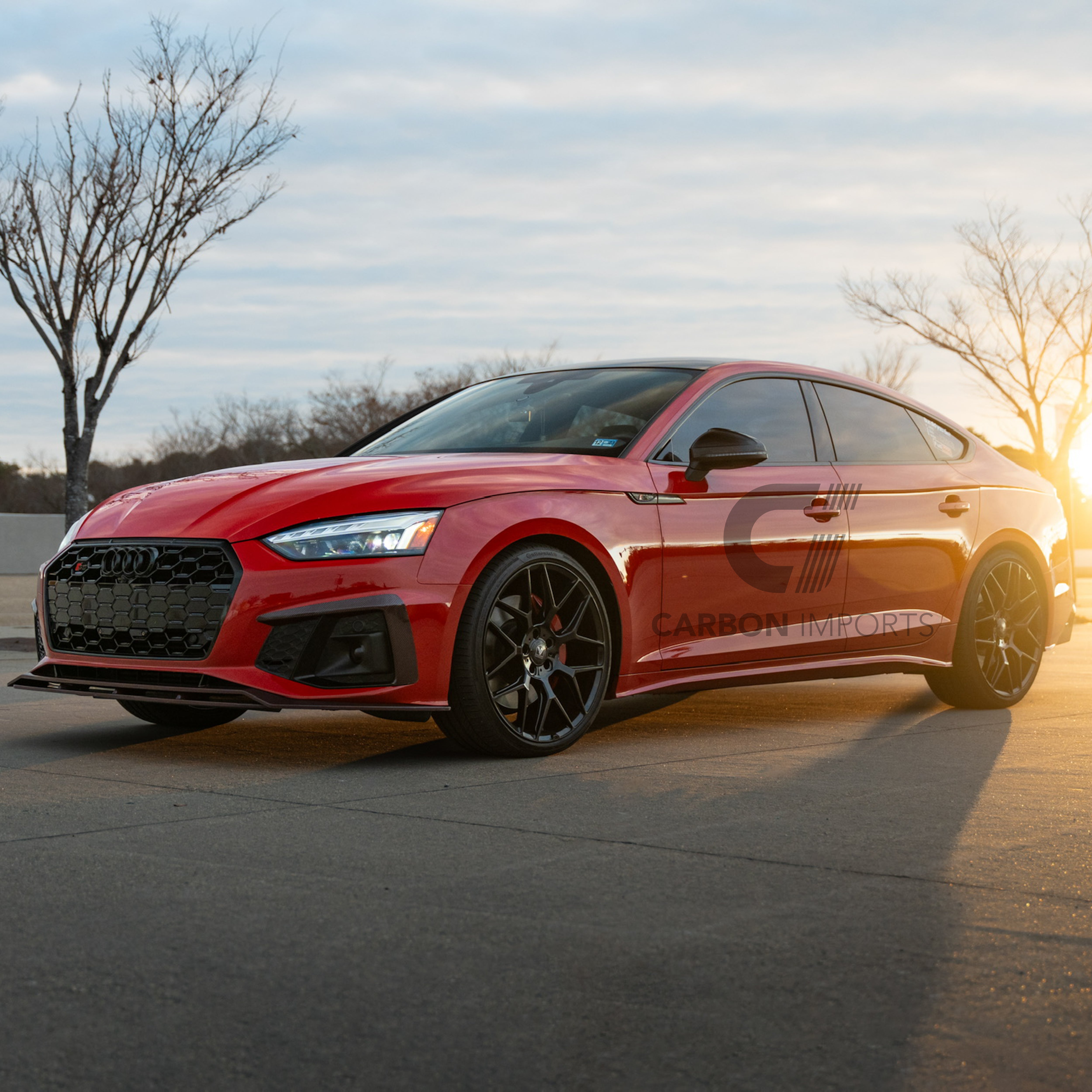 Audi S5/A5 S-Line B9.5 Carbon Fiber Fog Canards 2020-2025 V1