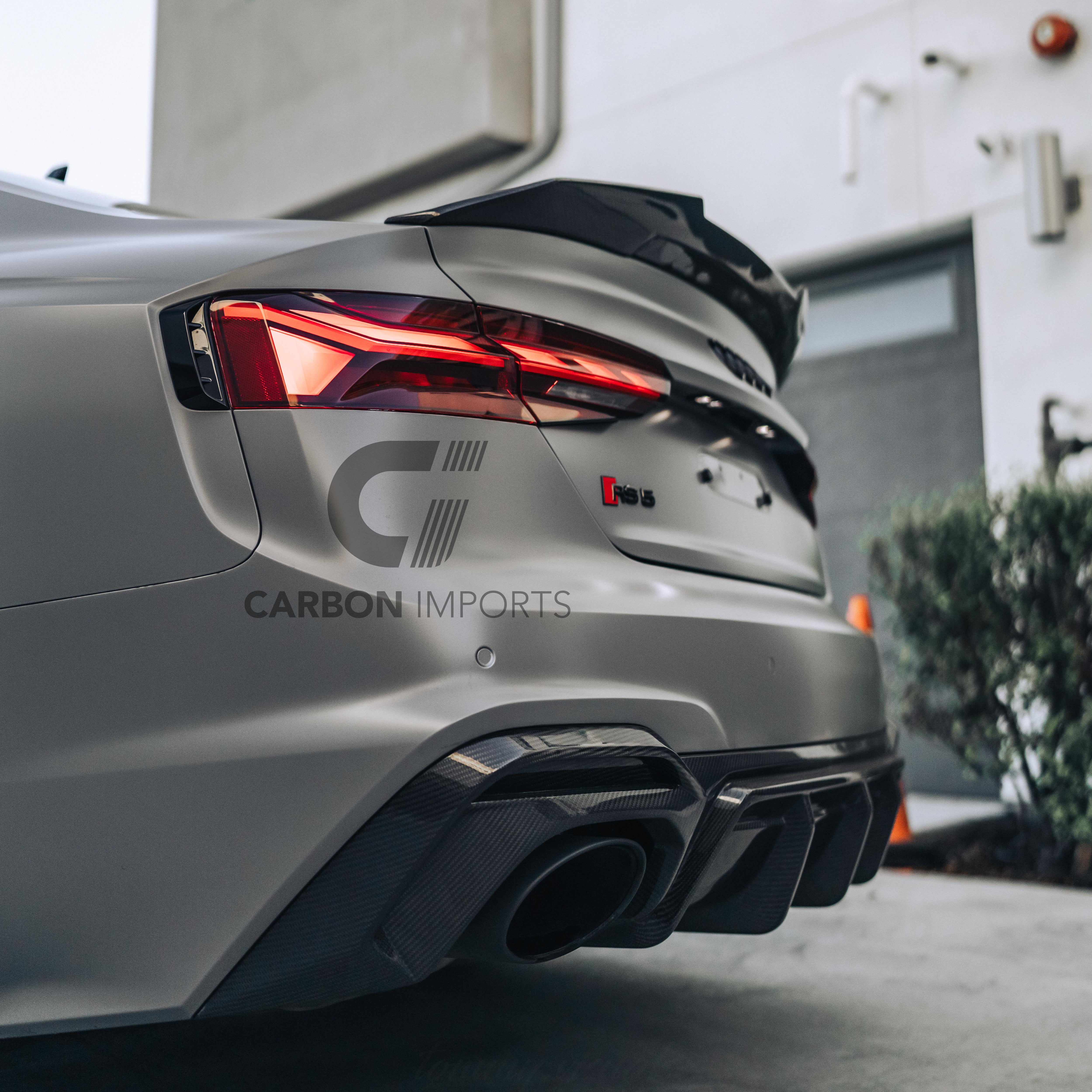 Audi RS5 B9.5 Carbon Fiber Rear Diffuser 2020-2025 V1