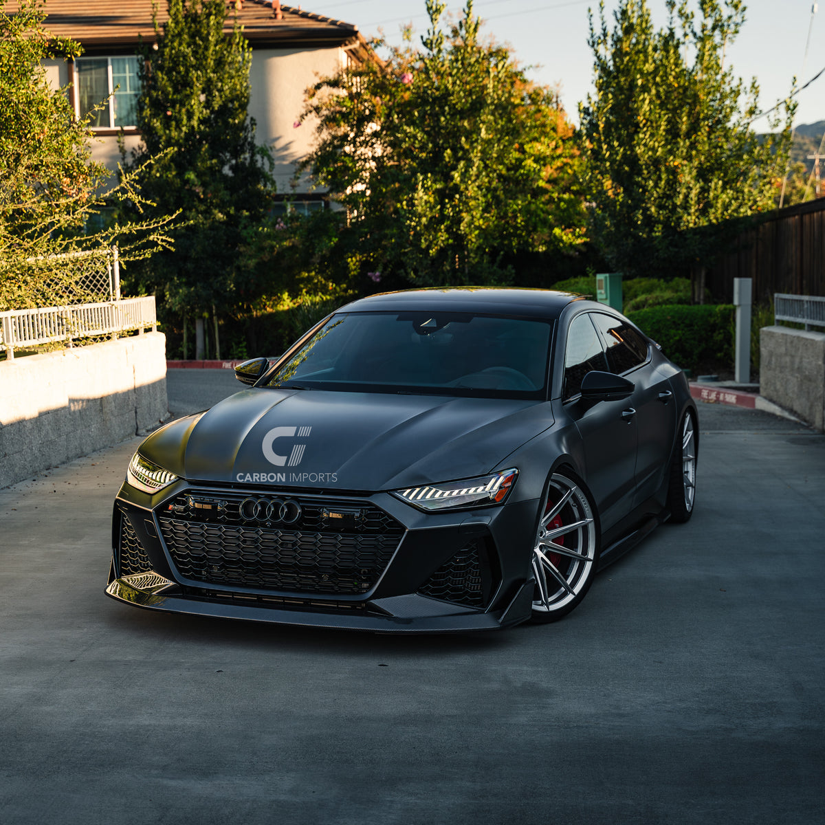 Audi RS6/RS7 C8 Carbon Fiber Front Lip V2 2020-2026
