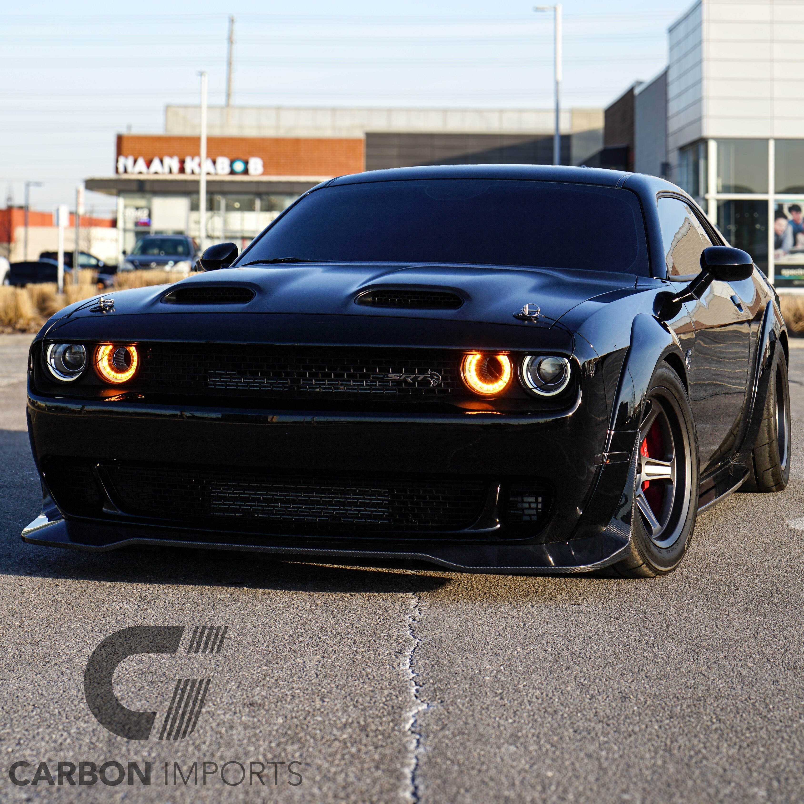 Dodge Challenger Hellcat Carbon Fiber Side Skirts