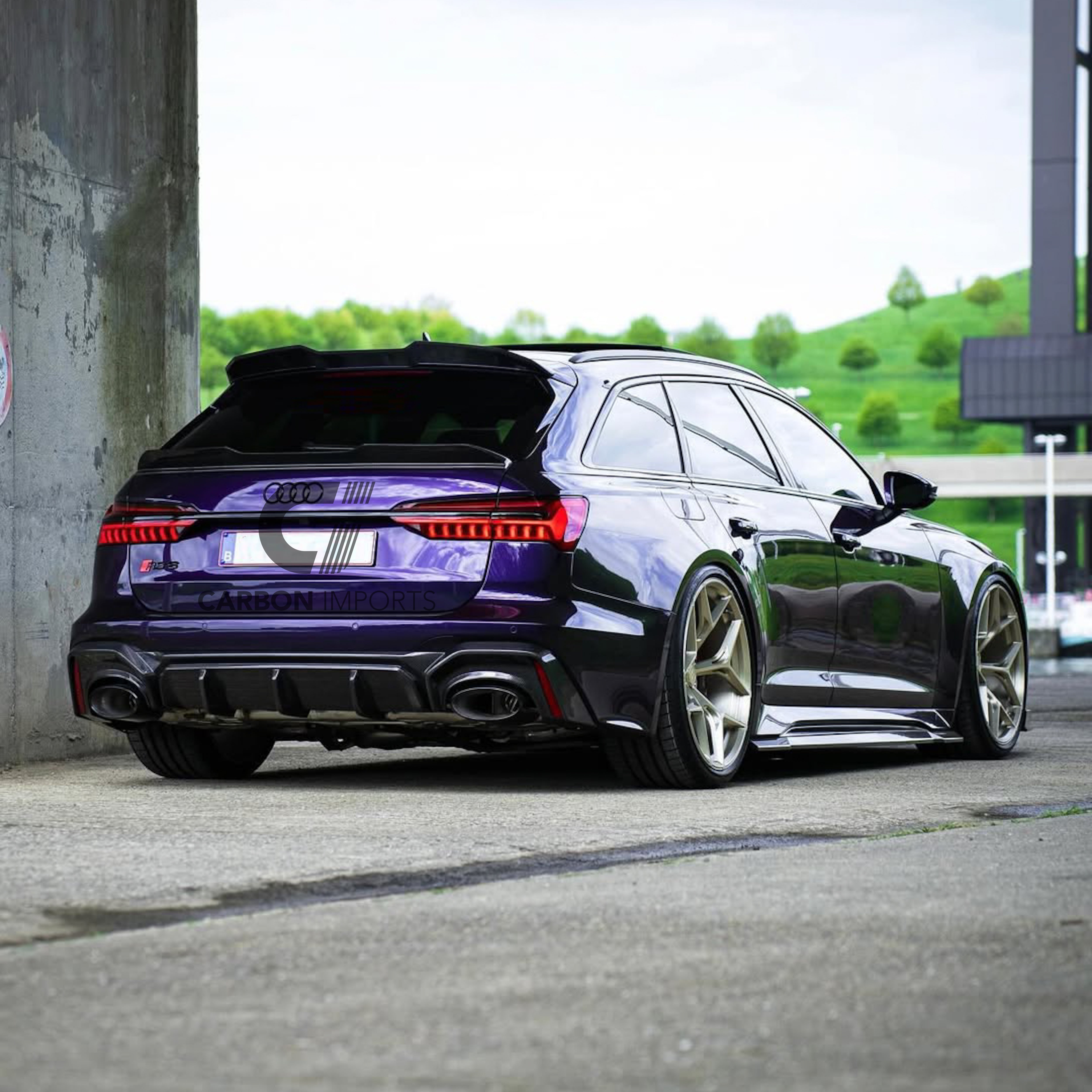 Audi RS6/RS7 C8 Carbon Fiber Rear Diffuser 2020-2026
