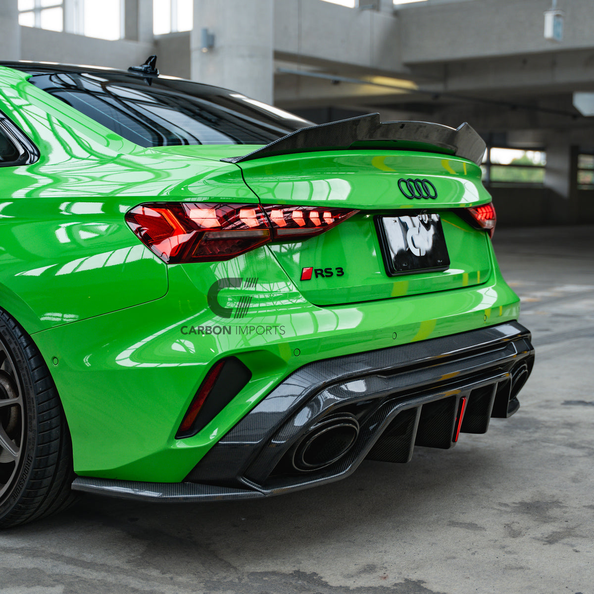 Audi A3/S3/RS3 8Y/8Y.5 Carbon Fiber Trunk Lip 2021-2026 V4.5