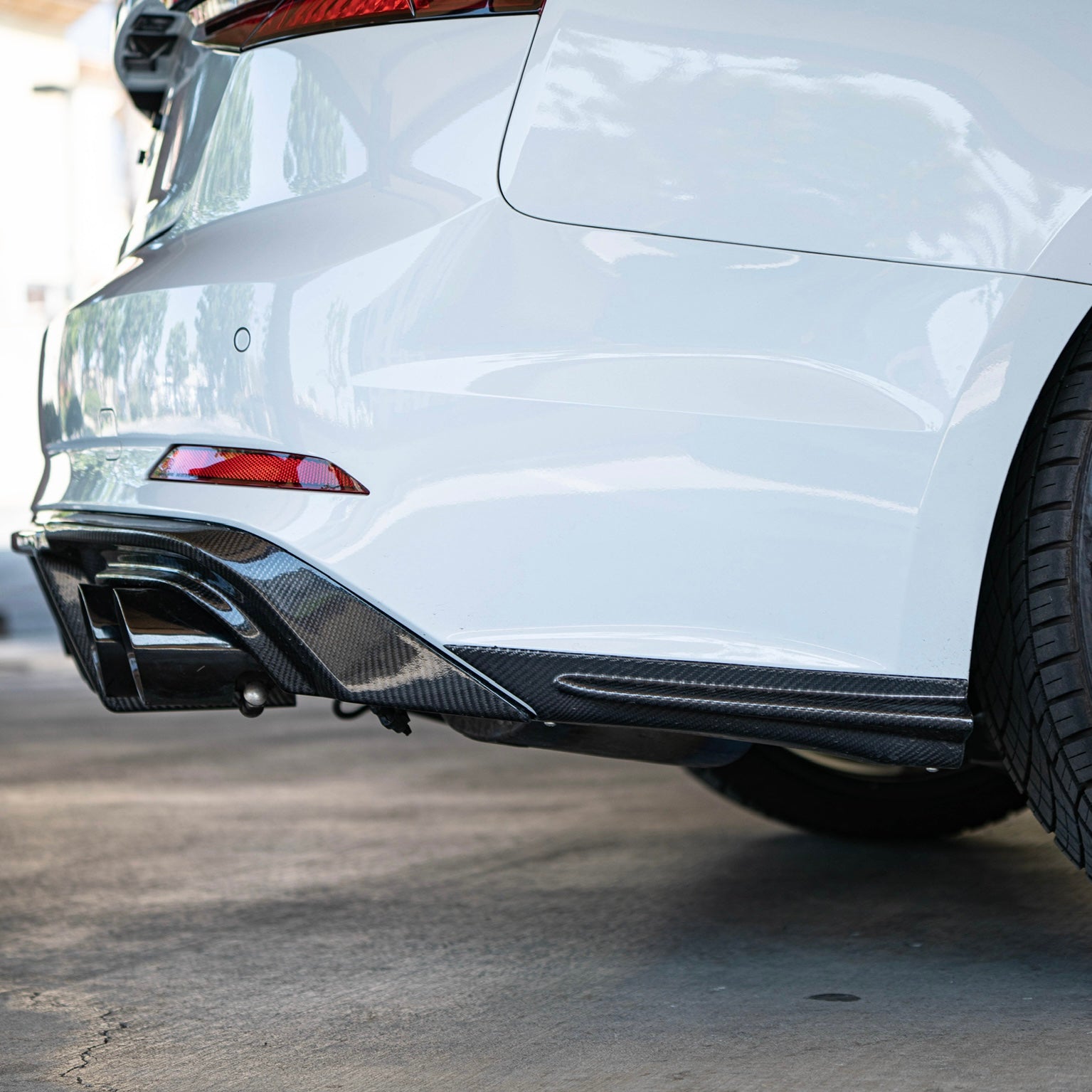 Audi S5/A5 B9 Carbon Fiber Rear Bumper Canards 2017-2019