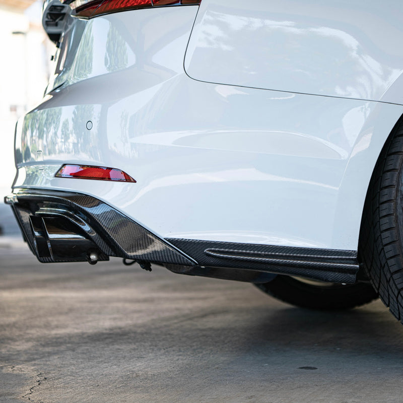 Audi S5/A5 B9 Carbon Fiber Rear Bumper Canards 2017-2019