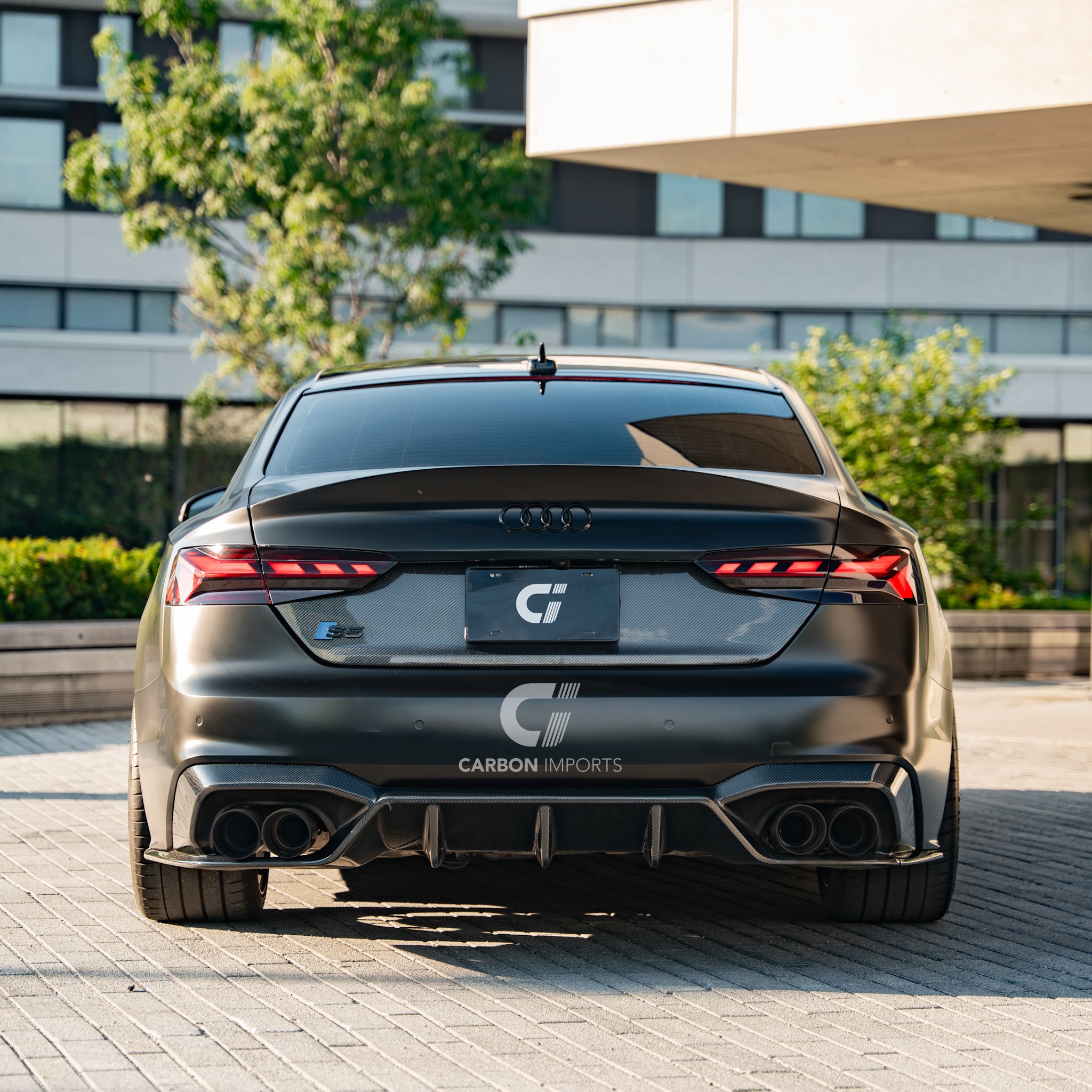 Audi S5/A5 S-Line B9.5 Carbon Fiber Rear Diffuser 2020-2025 V2