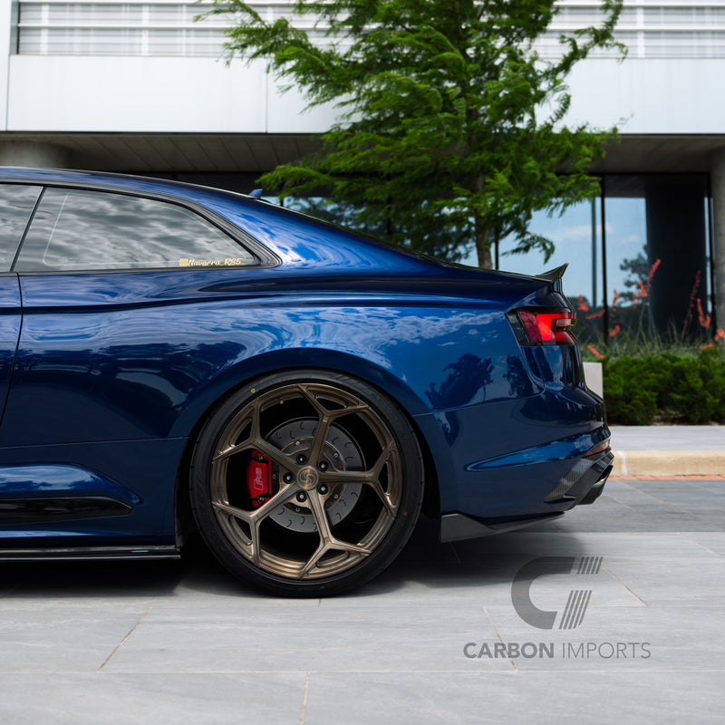 Audi RS5 B9 Rear Carbon Fiber Bumper Canards 2017-2019