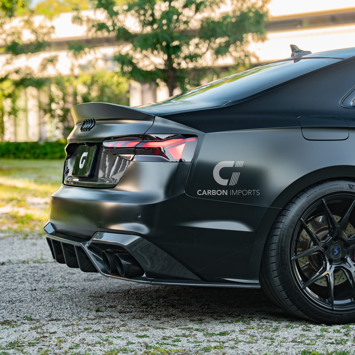Audi S5/A5 S-Line B9.5 Carbon Fiber Rear Diffuser 2020-2025 V2
