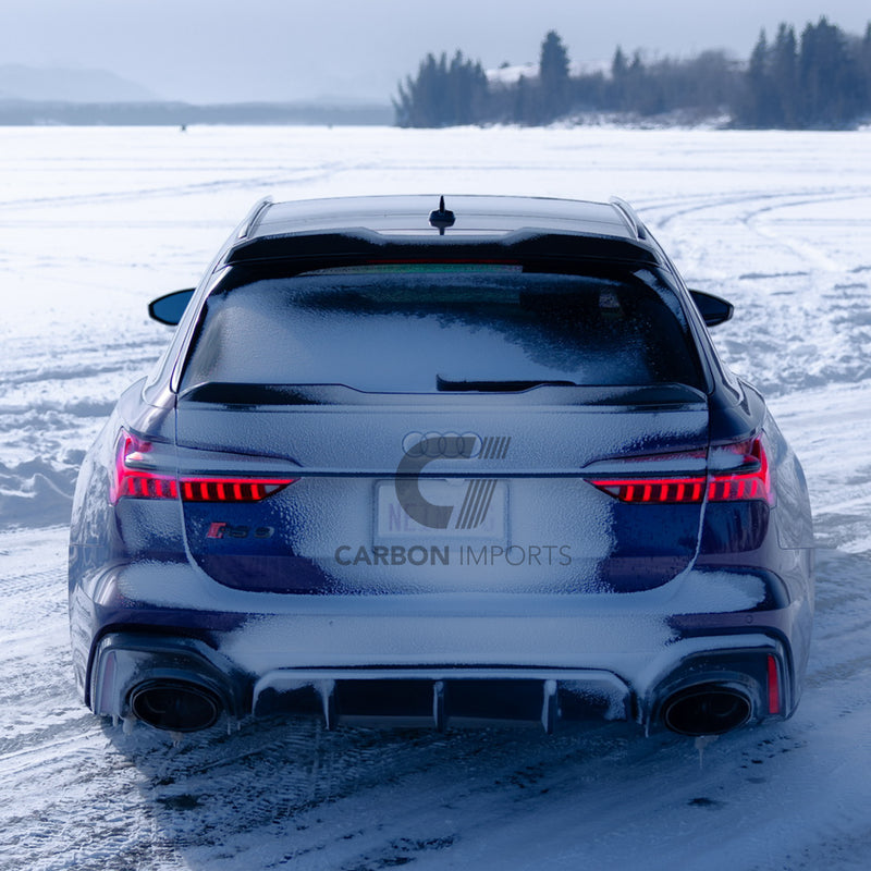 Audi RS6 C8 Carbon Fiber Trunk Lip 2020-2025 V1