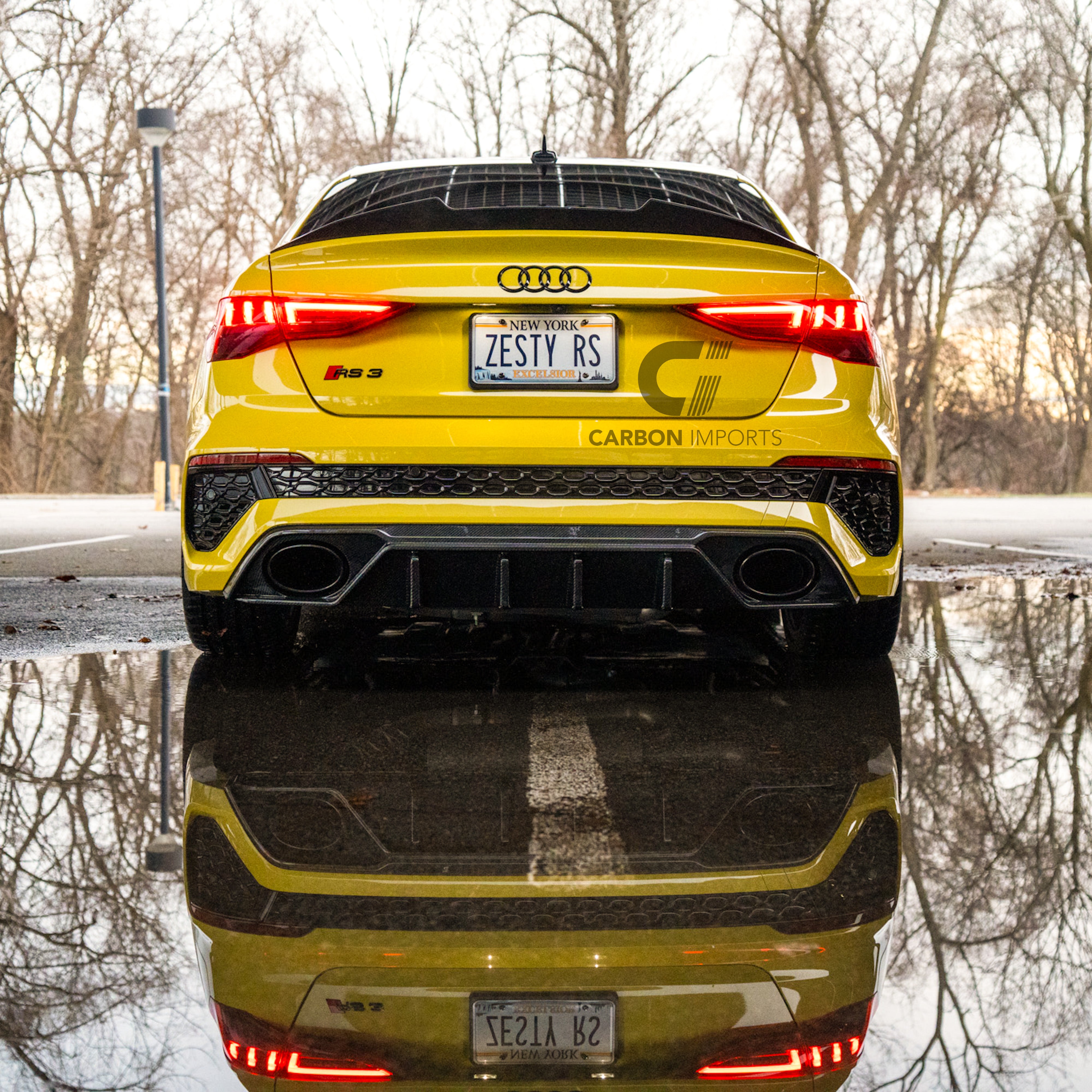Audi RS3 8Y Carbon Fiber Rear Diffuser 2021-2024
