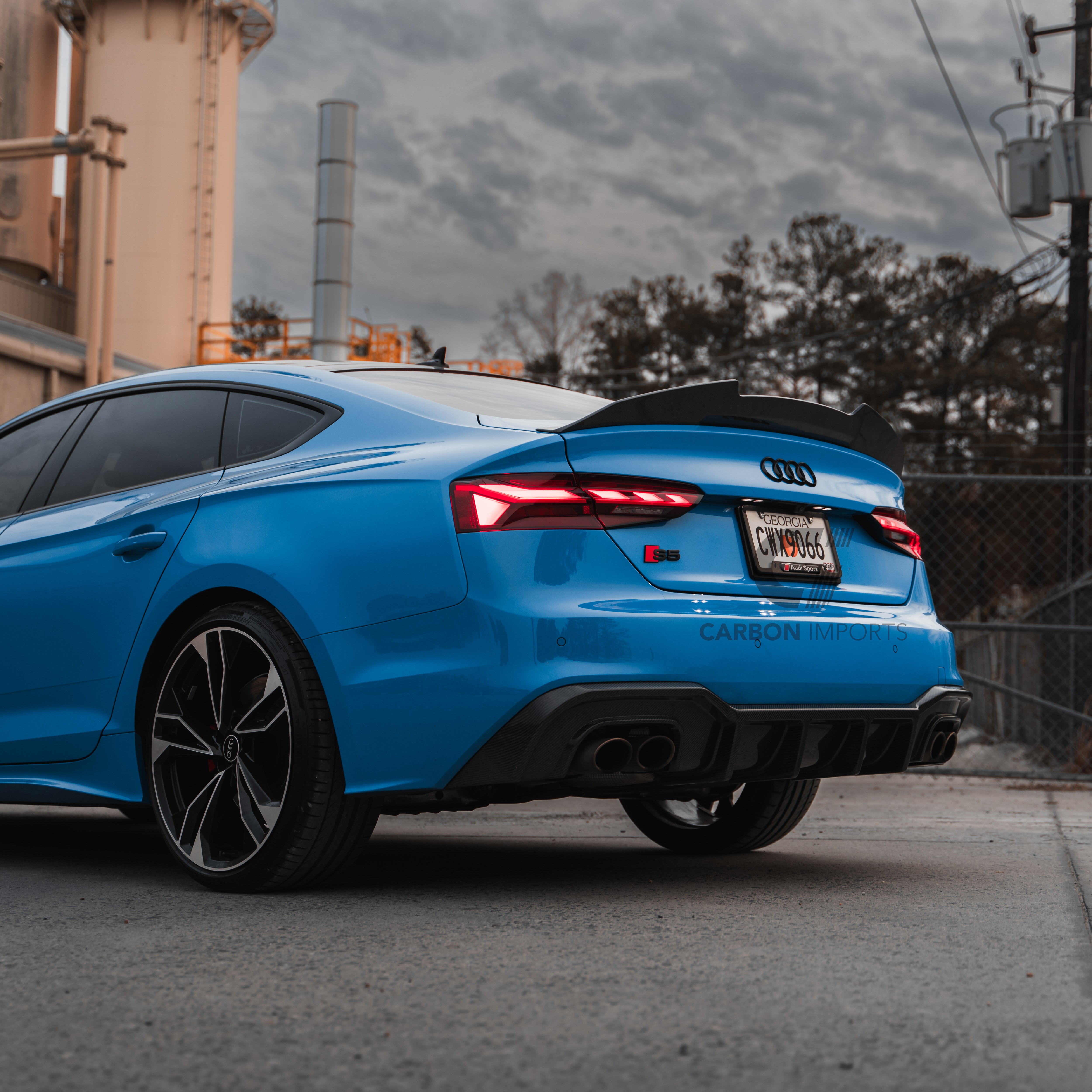 Audi S5/A5 S-Line B9.5 Carbon Fiber Rear Diffuser 2020-2025 V1