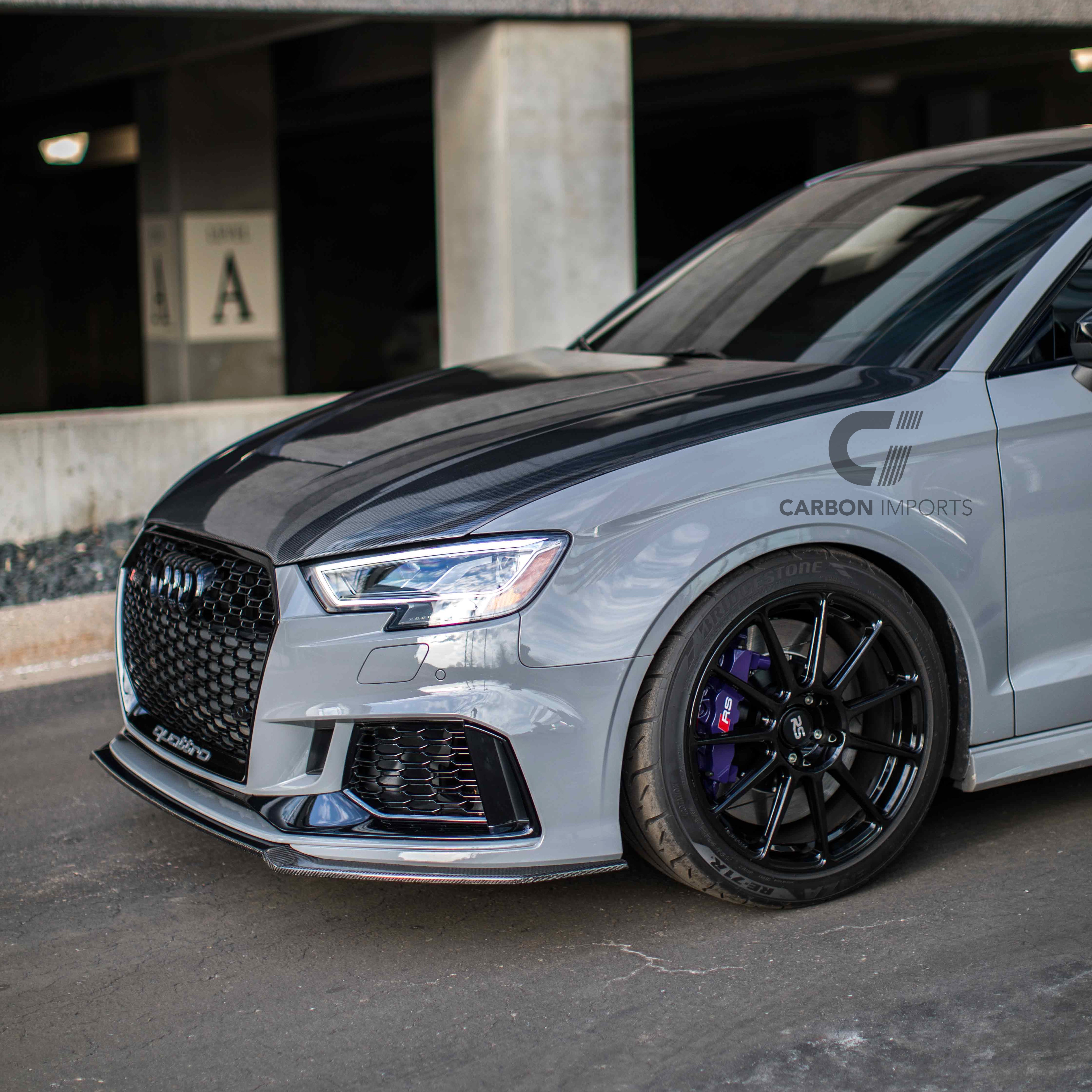 Audi RS3 8V Carbon Fiber Front Lip 2017-2020