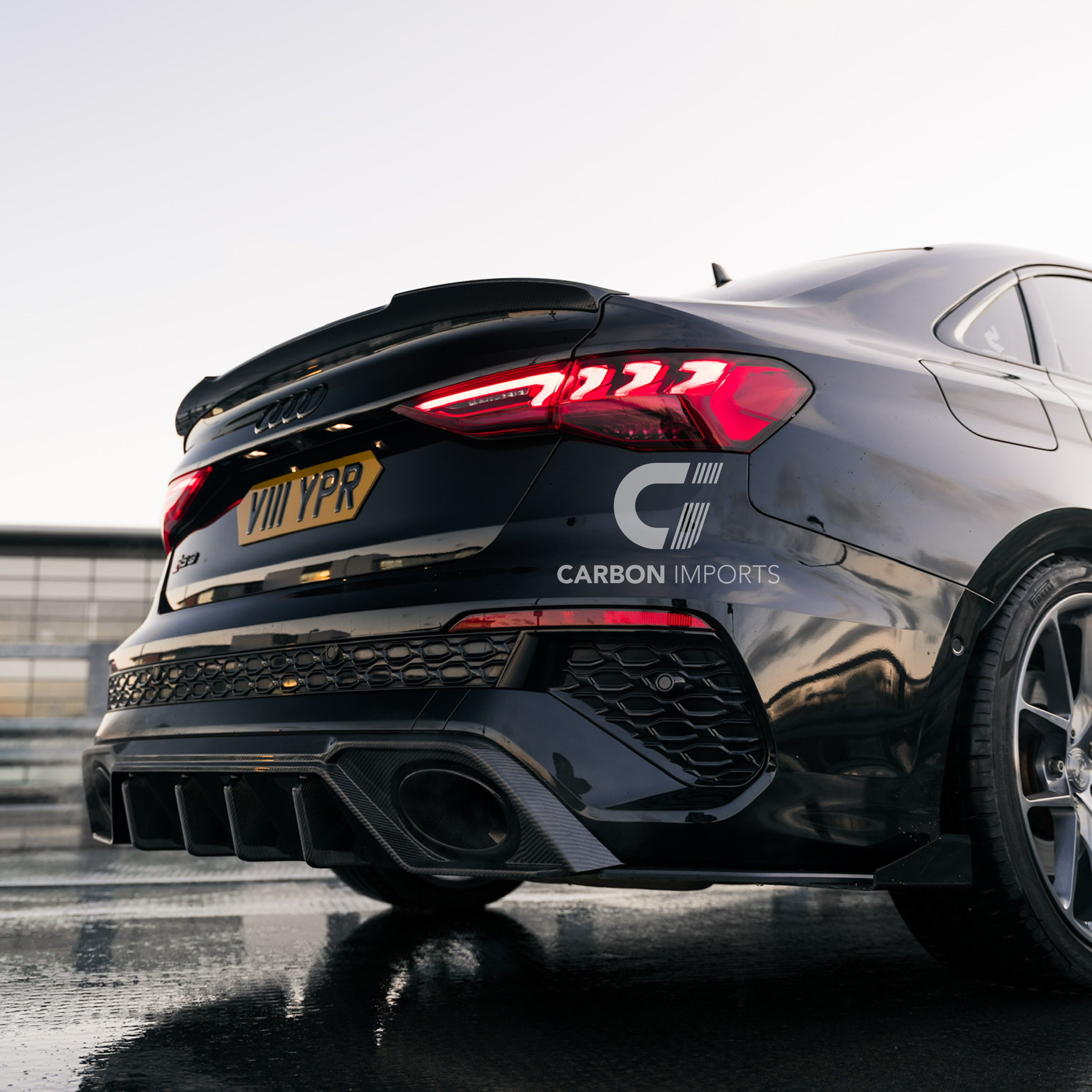 Audi RS3 8Y Carbon Fiber Rear Diffuser 2021-2024