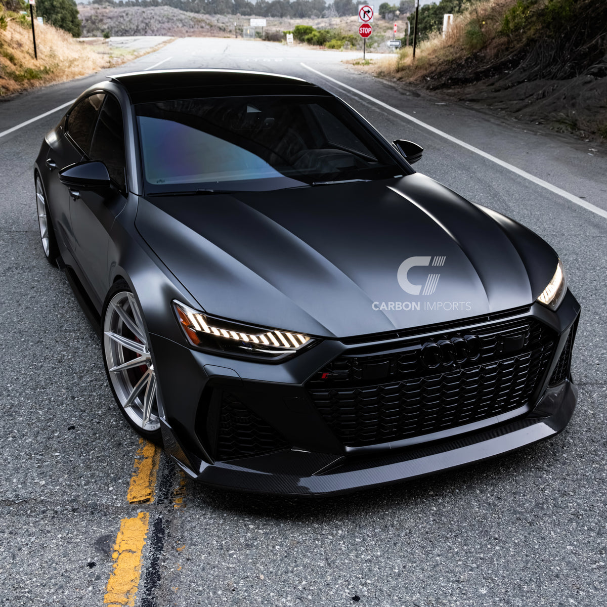 Audi RS6/RS7 C8 Carbon Fiber Front Lip V2 2020-2026