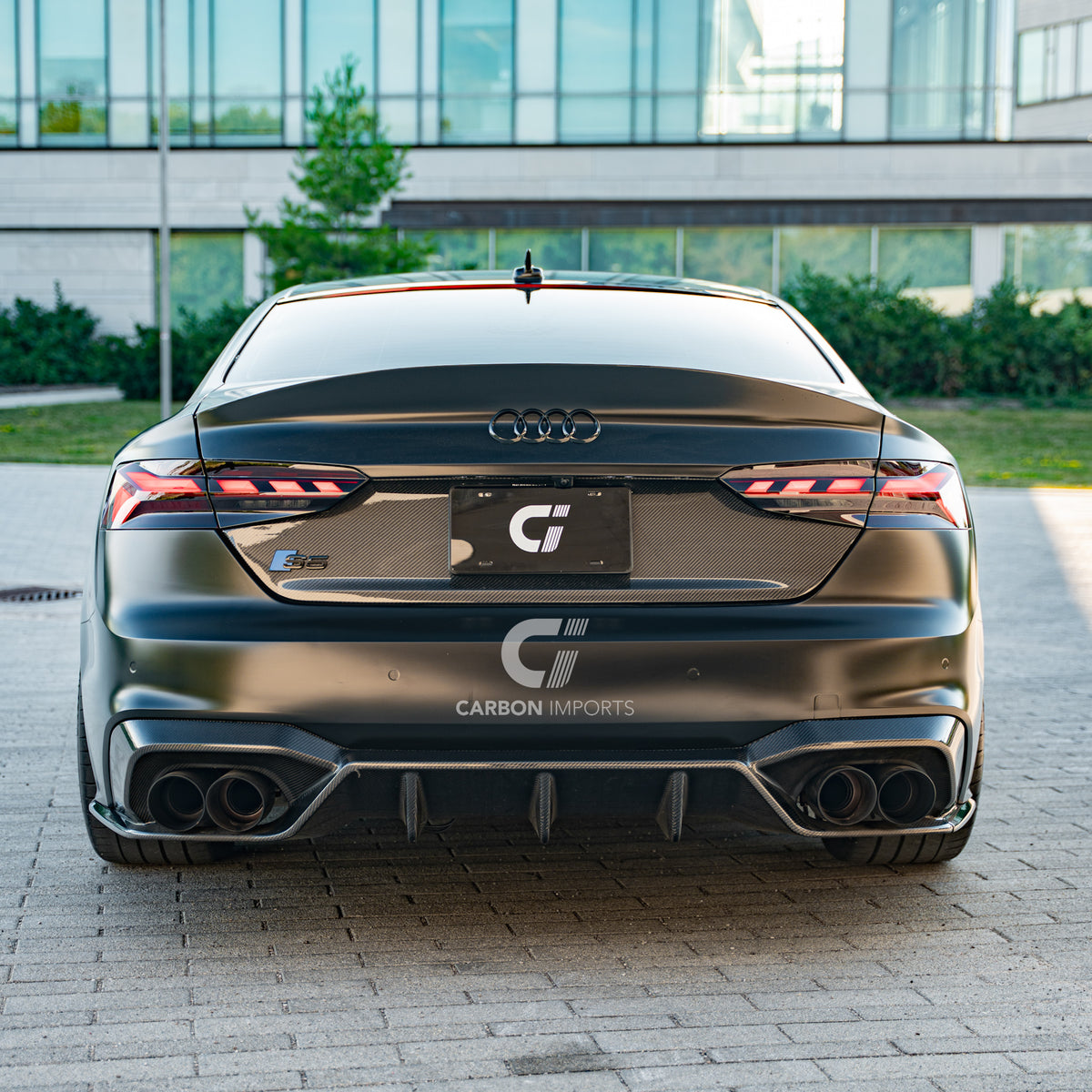 Audi S5/A5 S-Line B9.5 Carbon Fiber Rear Diffuser 2020-2025 V2