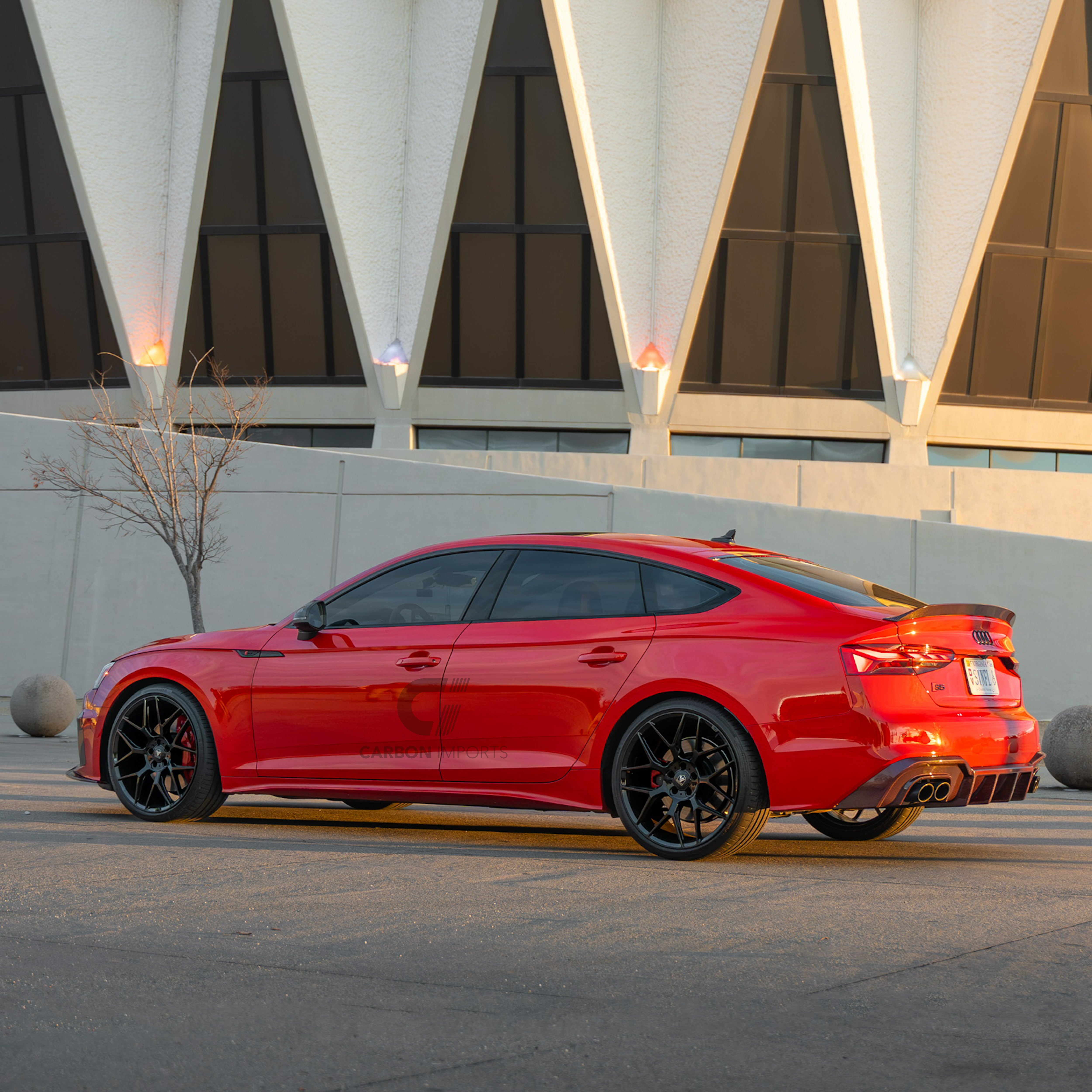 Audi S5/A5 S-Line B9.5 Carbon Fiber Rear Diffuser 2020-2025 V1