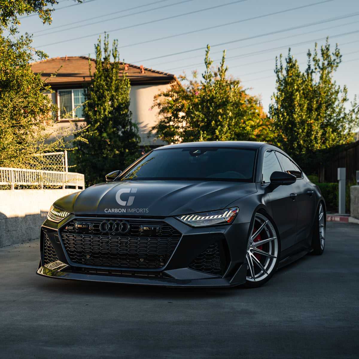 Audi RS6/RS7 C8 Carbon Fiber Front Lip V2 2020-2026