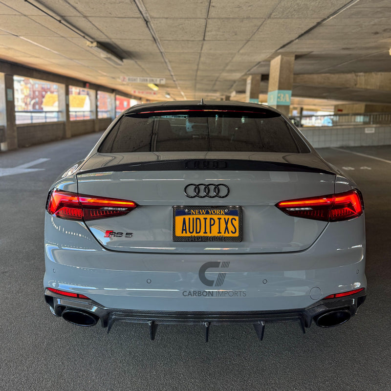Audi A5/S5/RS5 B9/B9.5 Carbon Fiber Roof Spoiler 2017-2025 V1