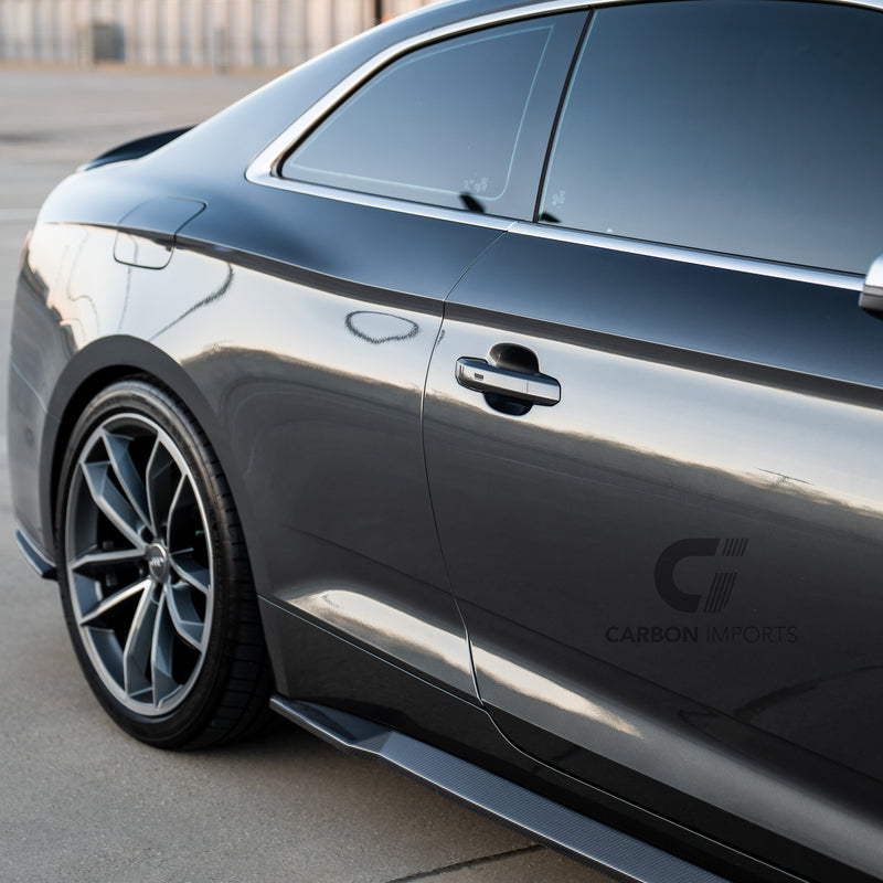 Audi S5/A5 S-line B9 Carbon Fiber Side Skirts 2017-2019