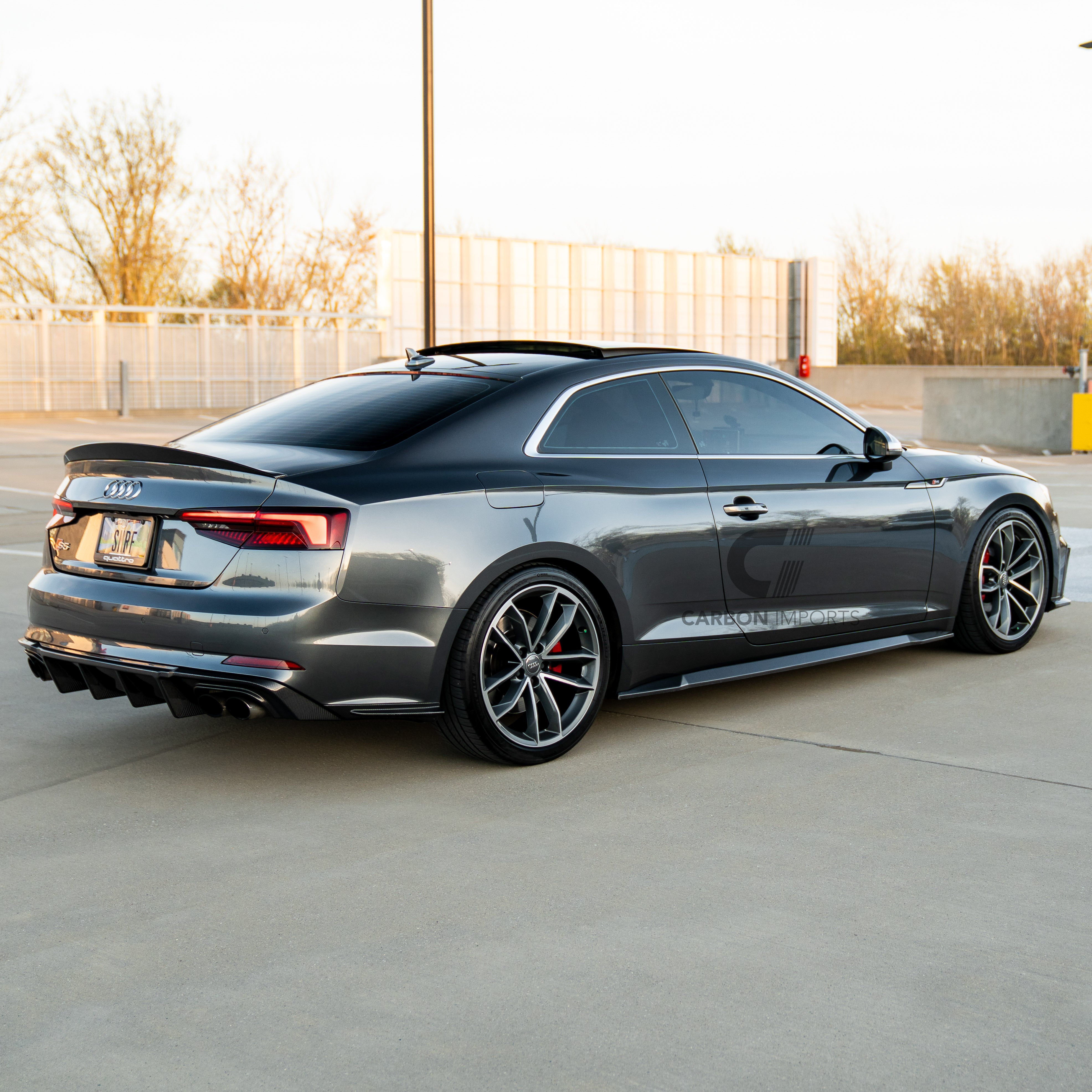 Audi S5/A5 S-line B9 Carbon Fiber Side Skirts 2017-2019