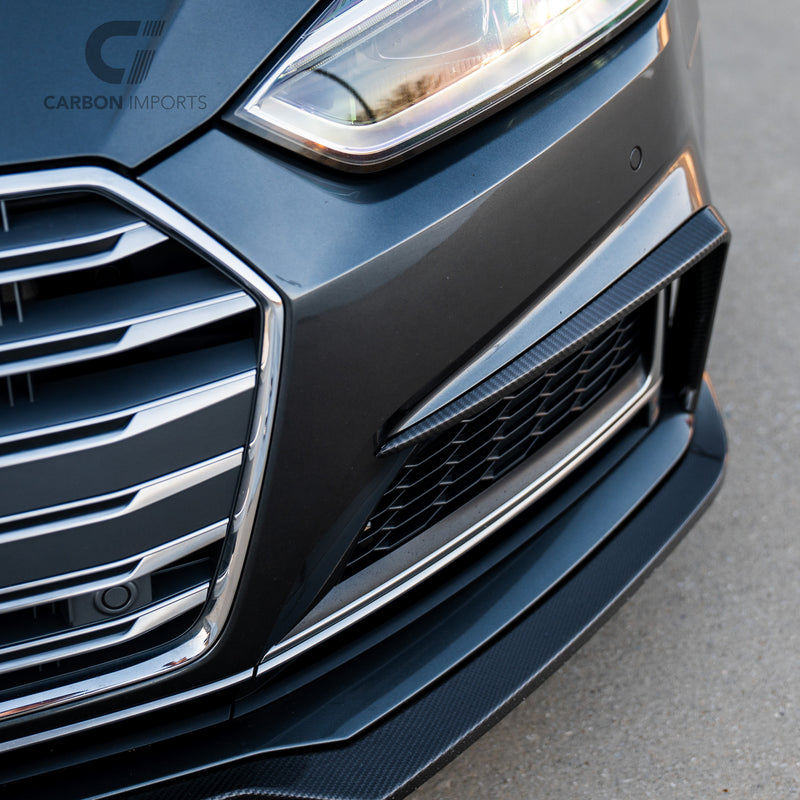 Audi S5/A5 S-Line B9 Carbon Fiber Fog Canards 2017-2019 V2