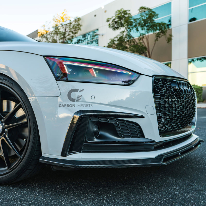 Audi S5/A5 B9 Carbon Fiber Front Lip 2017-2019