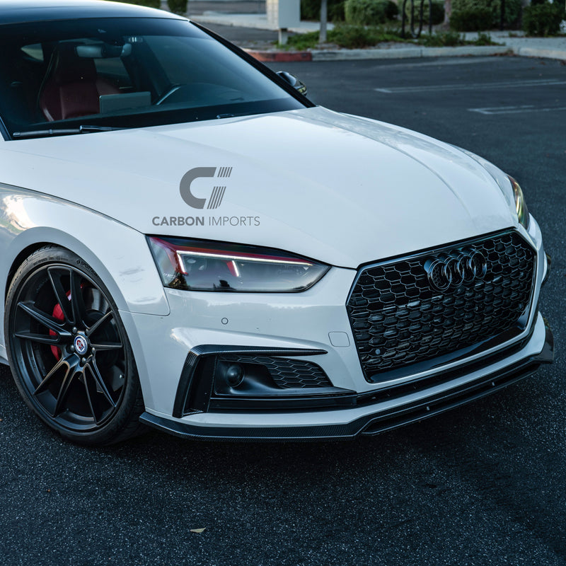 Audi S5/A5 B9 Carbon Fiber Front Lip 2017-2019