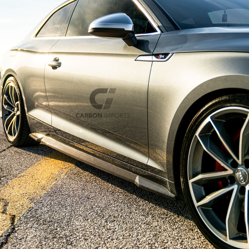Audi S5/A5 S-line B9 Carbon Fiber Side Skirts 2017-2019