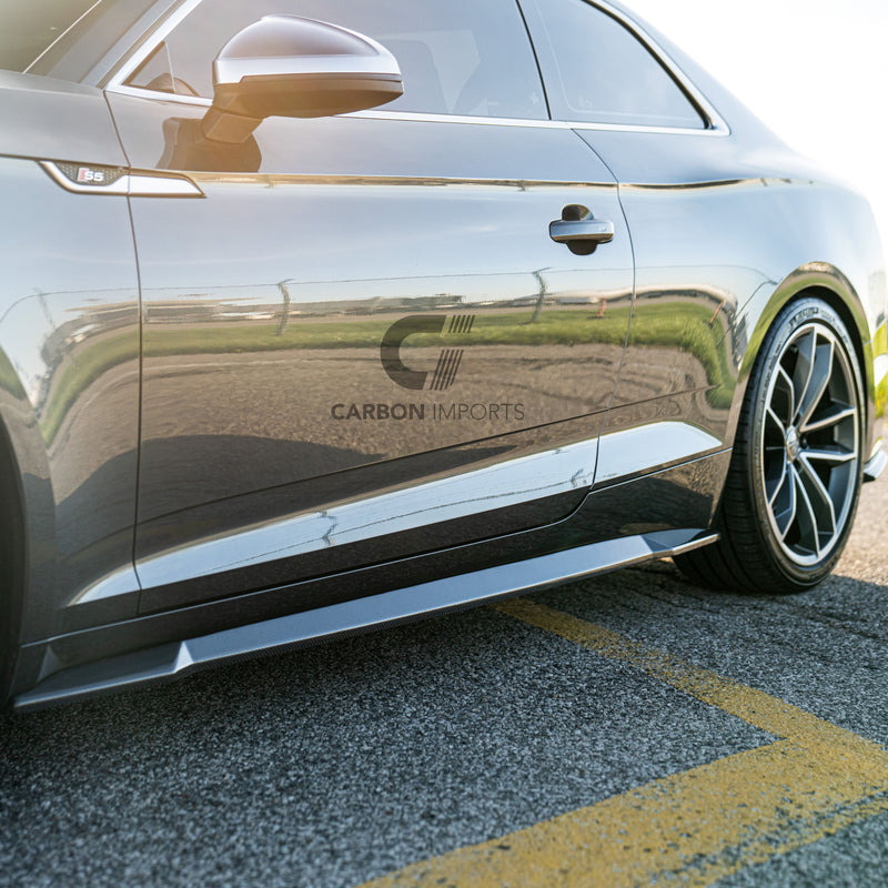 Audi S5/A5 S-line B9 Carbon Fiber Side Skirts 2017-2019