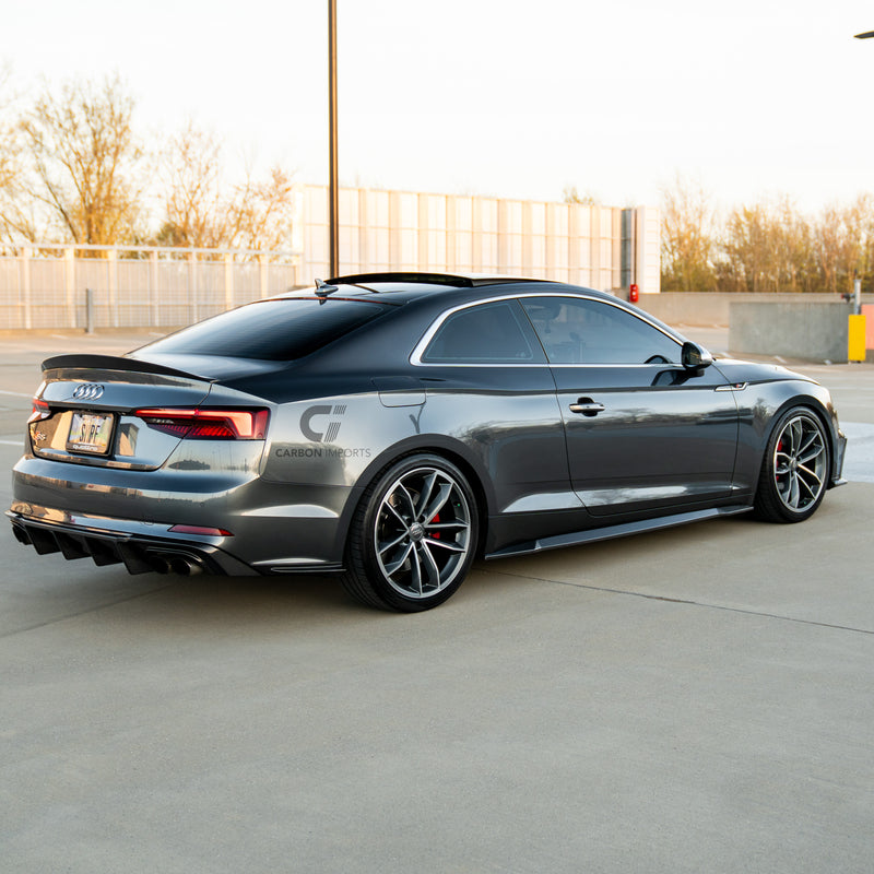 Audi A5/S5/RS5 B9/B9.5 Carbon Fiber Trunk Lip 2017-2025 Highkick Version