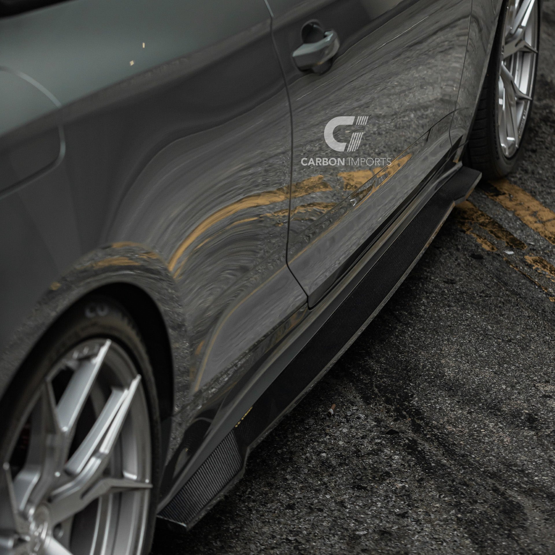 Audi S5/A5 S-Line B9.5 Carbon Fiber Side Skirts 2020-2025