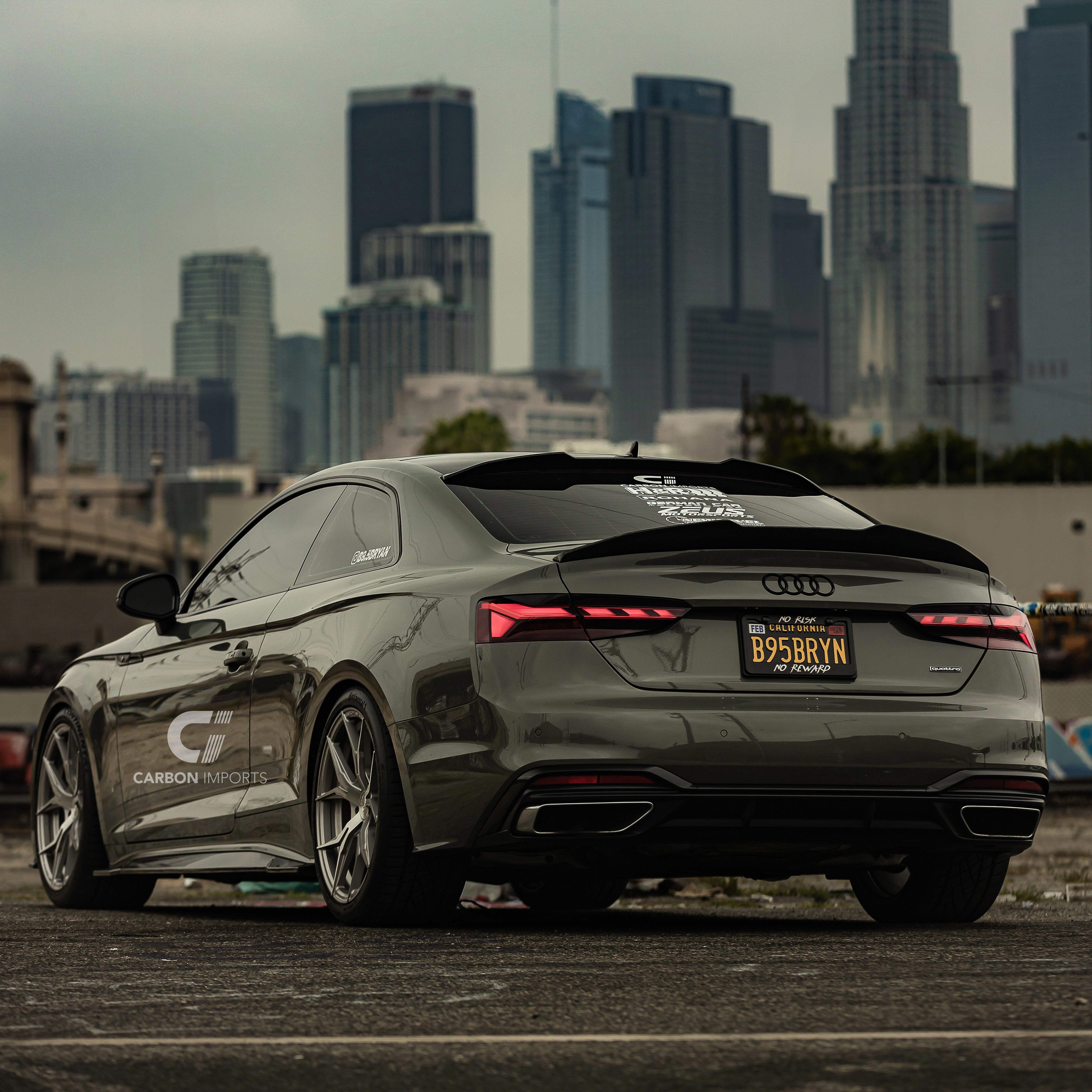 Audi A5/S5/RS5 B9/B9.5 Carbon Fiber Roof Spoiler 2017-2025 V2