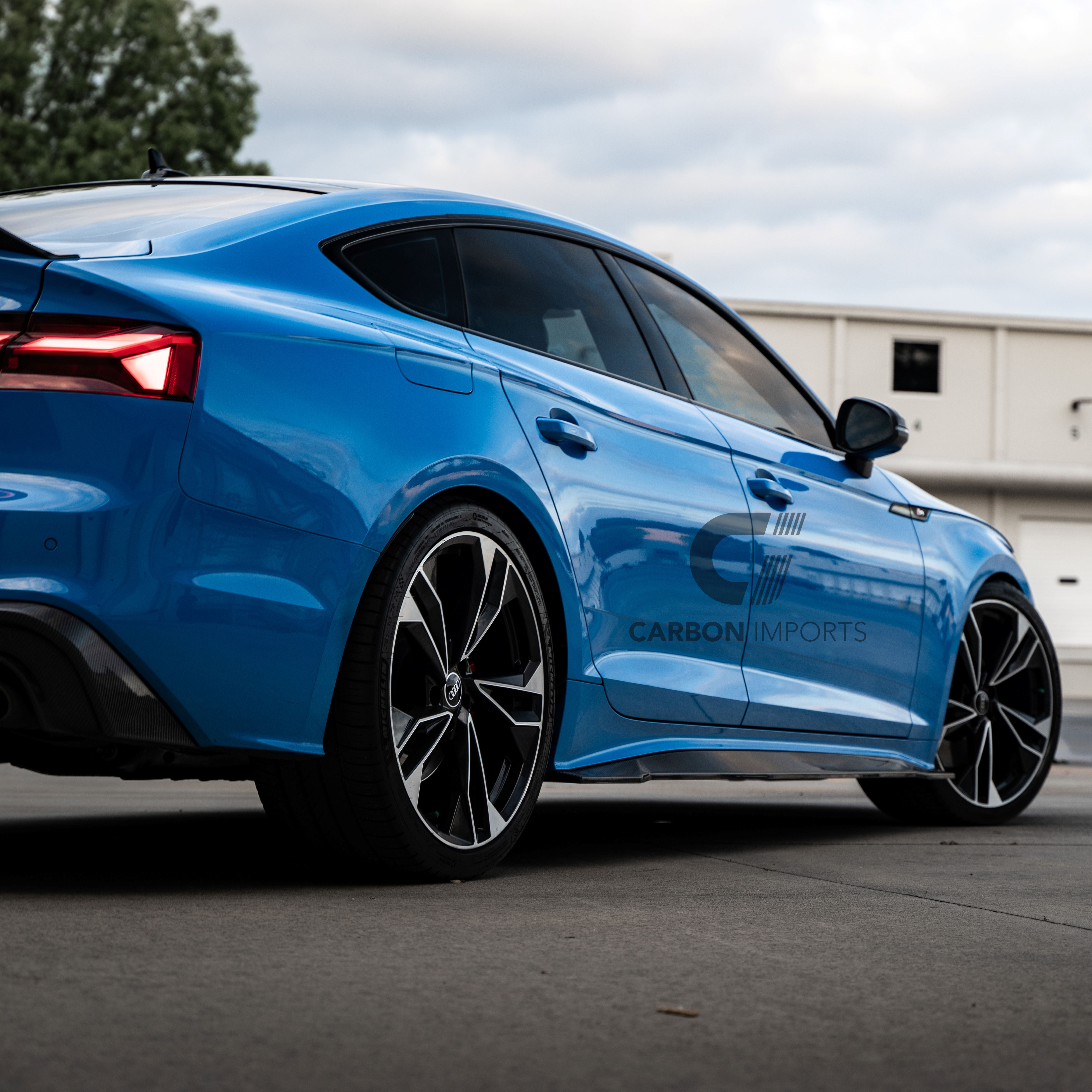 Audi S5/A5 S-Line B9.5 Carbon Fiber Side Skirts 2020-2025