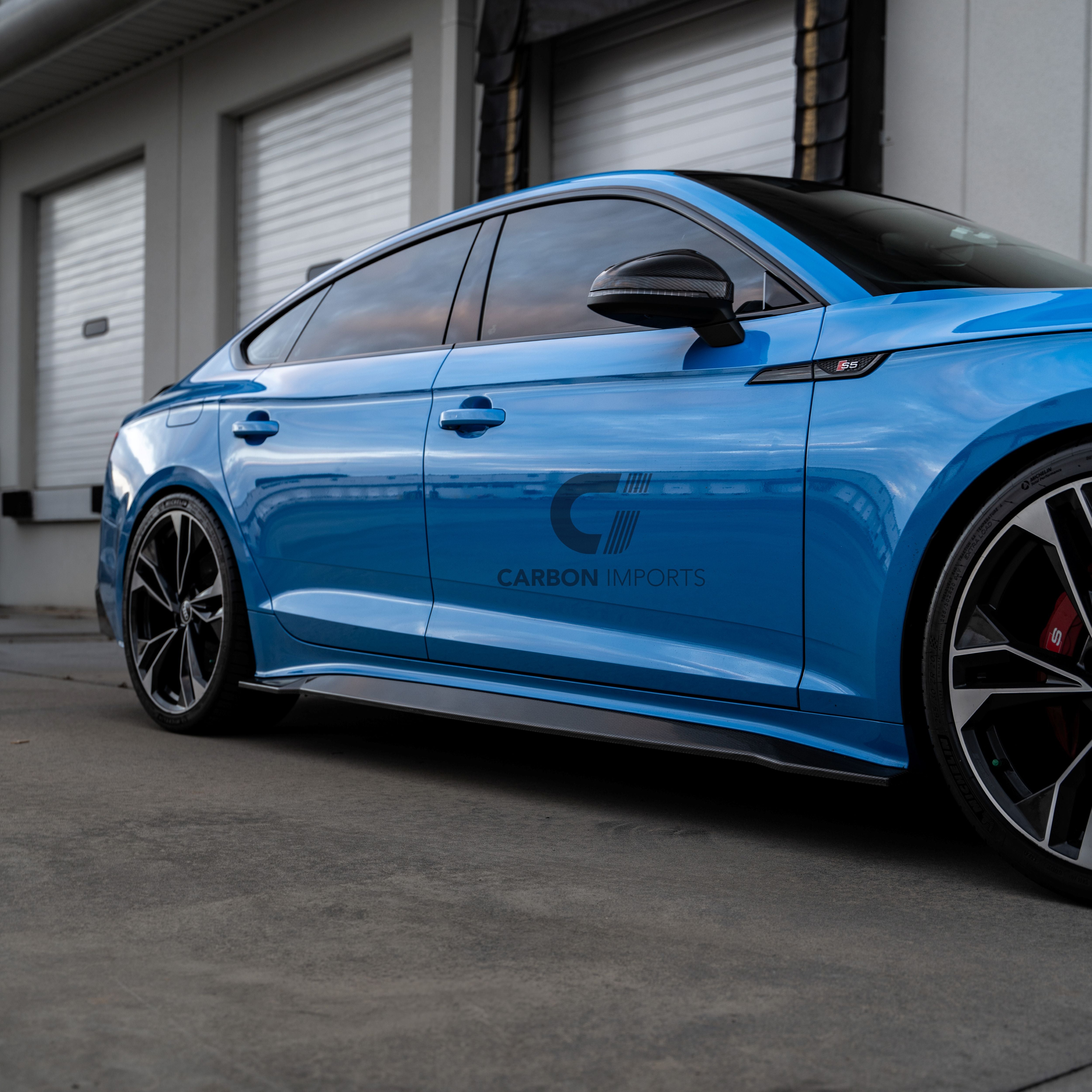 Audi S5/A5 S-Line B9.5 Carbon Fiber Side Skirts 2020-2025