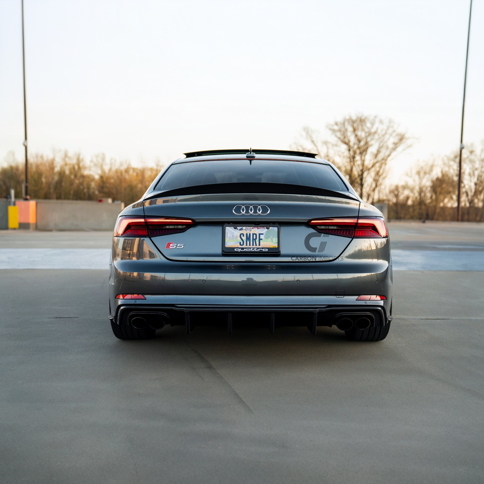 Audi S5/A5 S-Line B9 Carbon Fiber Rear Diffuser 2017-2019