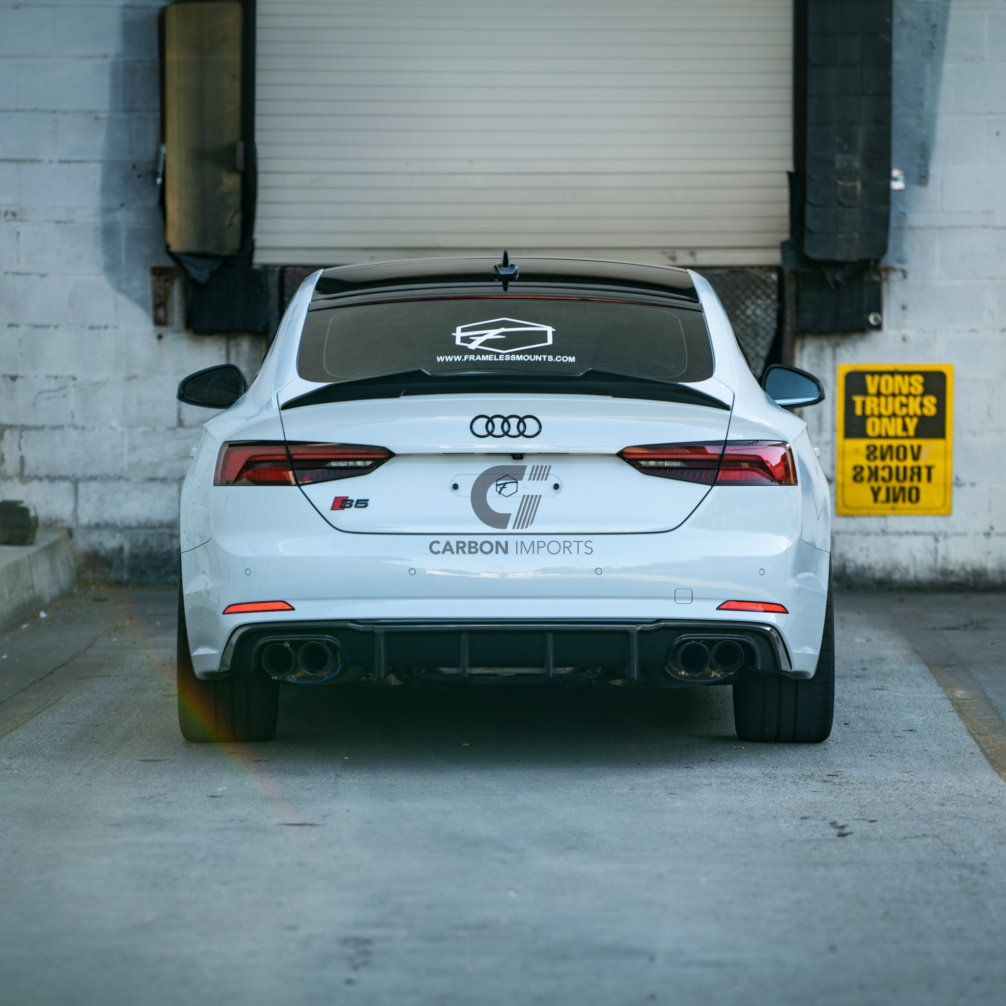 Audi S5/A5 S-Line B9 Carbon Fiber Rear Diffuser 2017-2019