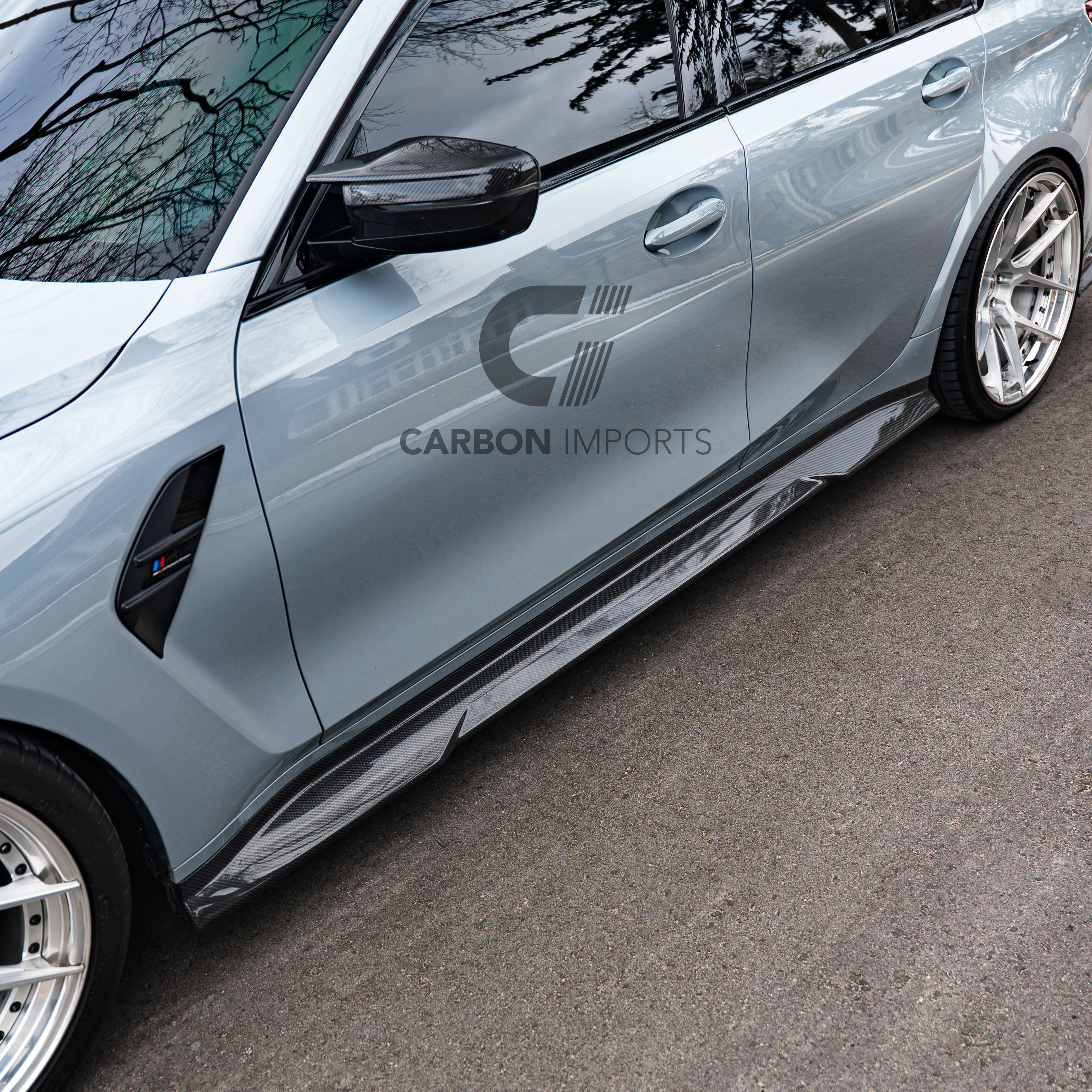 BMW M3 G80/G81 Carbon Fiber Side Skirts 2020-2026