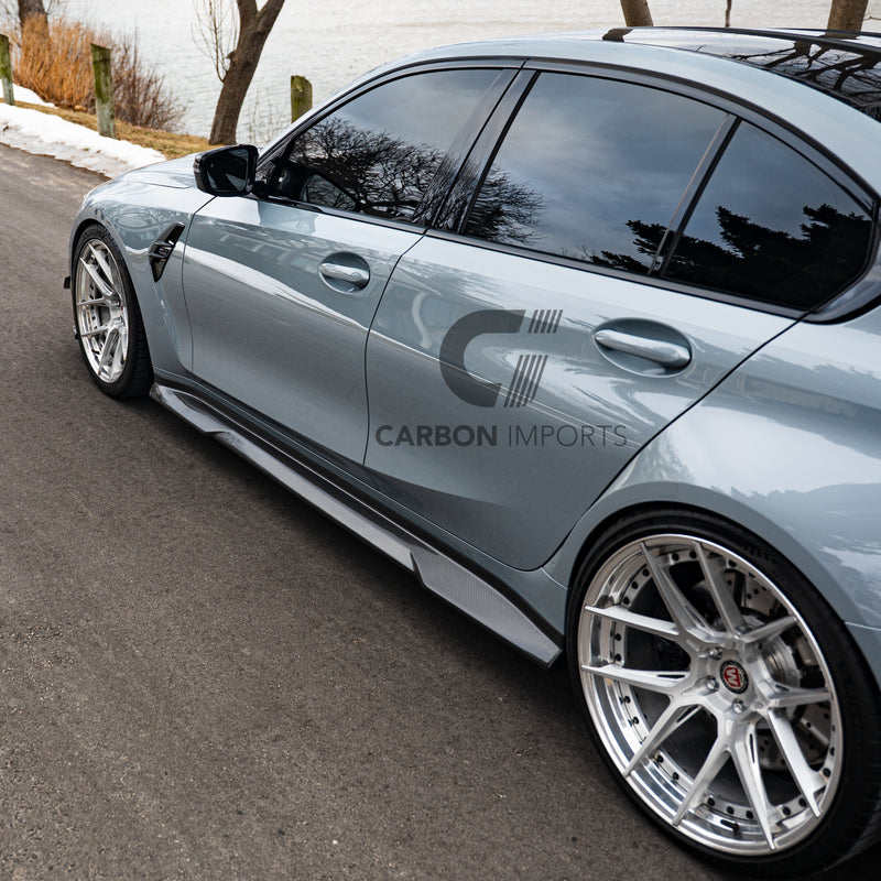BMW M3 G80/G81 Carbon Fiber Side Skirts 2020-2025