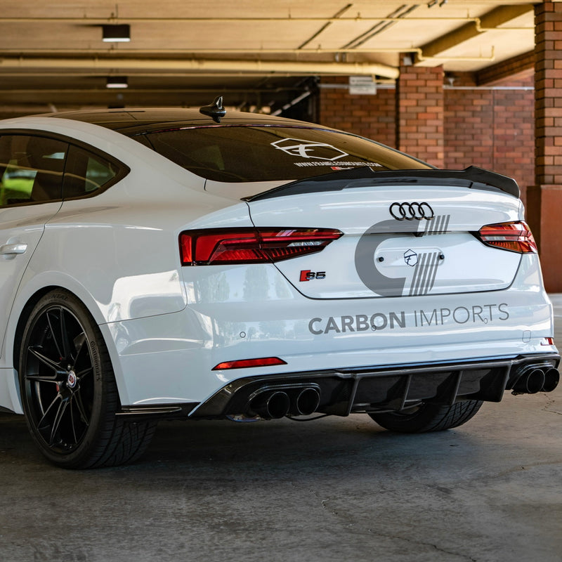 Audi S5/A5 B9 Carbon Fiber Rear Bumper Canards 2017-2019