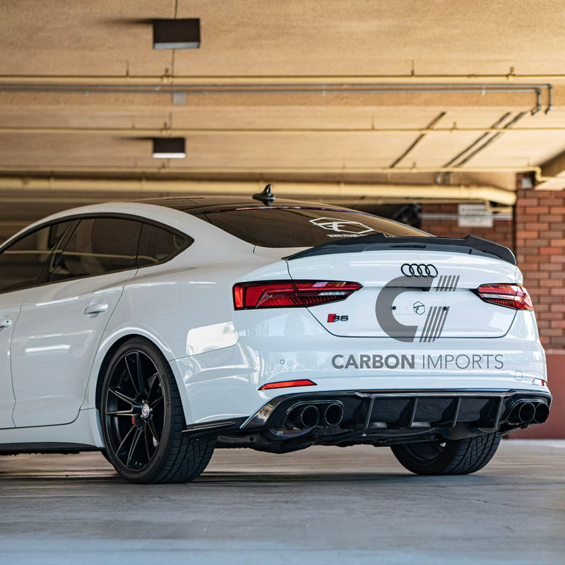 Audi S5/A5 B9 Carbon Fiber Rear Bumper Canards 2017-2019