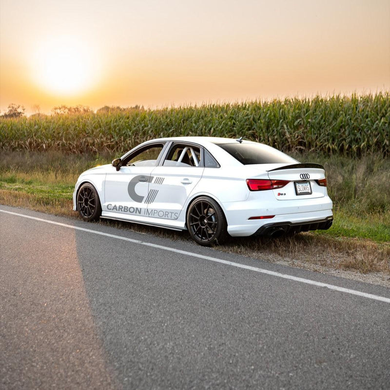 Audi A3/S3/RS3 8V Carbon Fiber Trunk Lip 2015-2020 High Kick Version