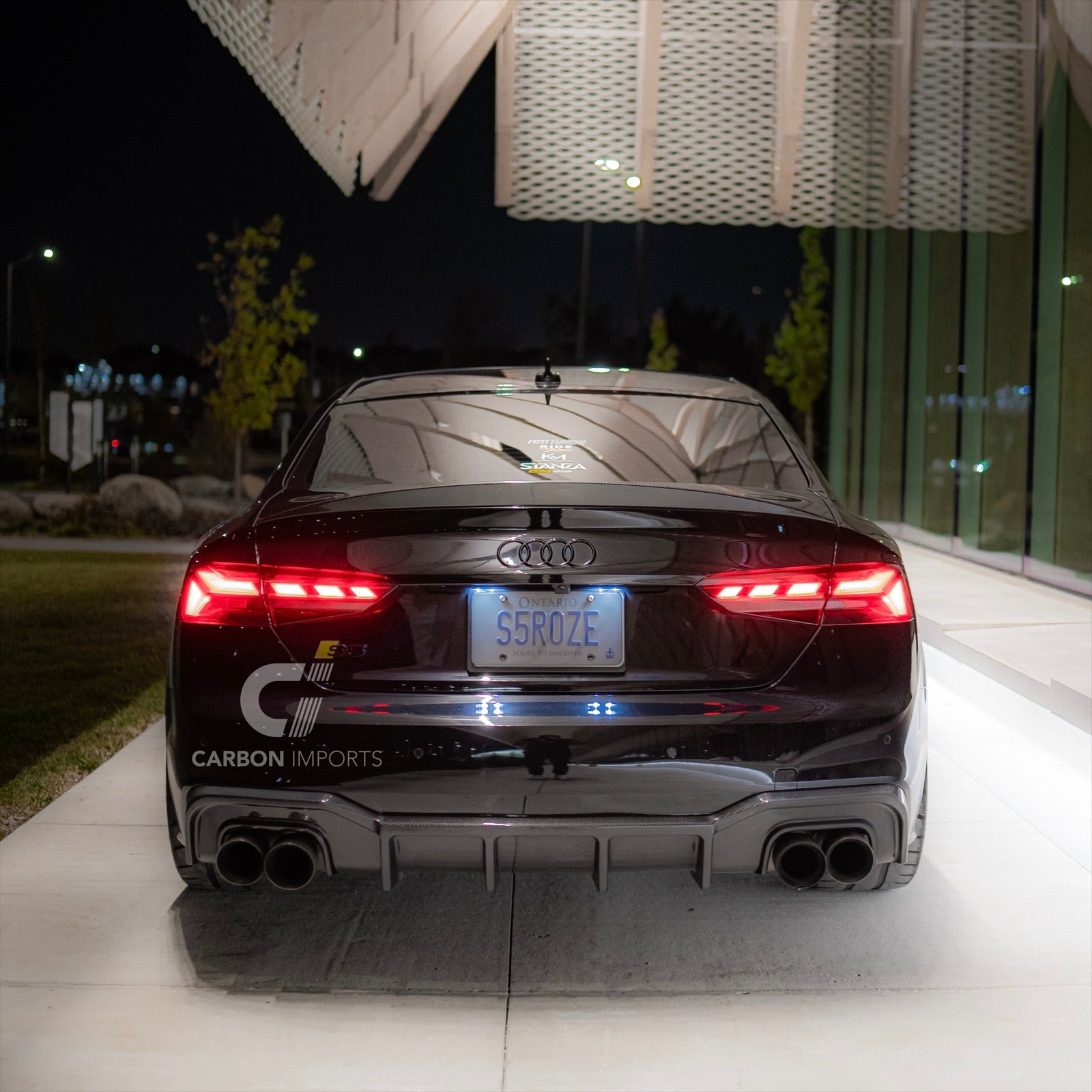 Audi A5/S5/RS5 B9/B9.5 Carbon Fiber Trunk Lip 2017-2025 Lowkick Version