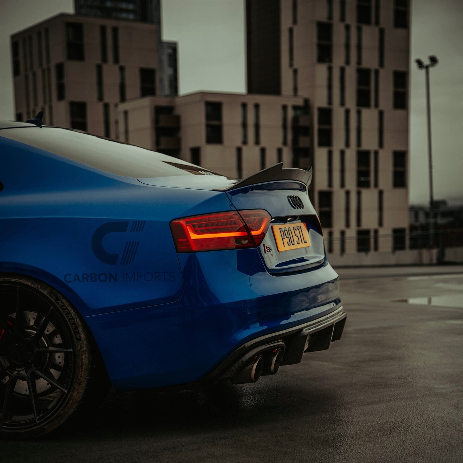 Audi S5 B8/B8.5 Carbon Fiber Trunk Lip 2007-2016 V2