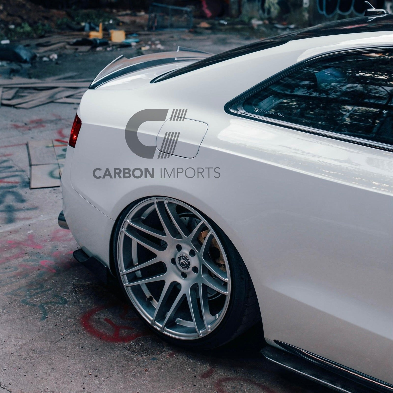 Audi S5 B8/B8.5 Carbon Fiber Trunk Lip 2007-2016 V2