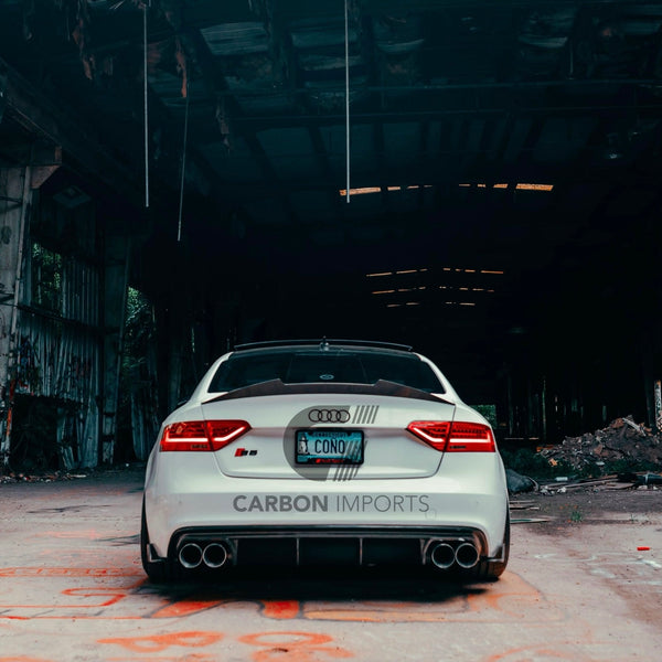 Audi S5 B8/B8.5 Carbon Fiber Trunk Lip 2007-2016 V2