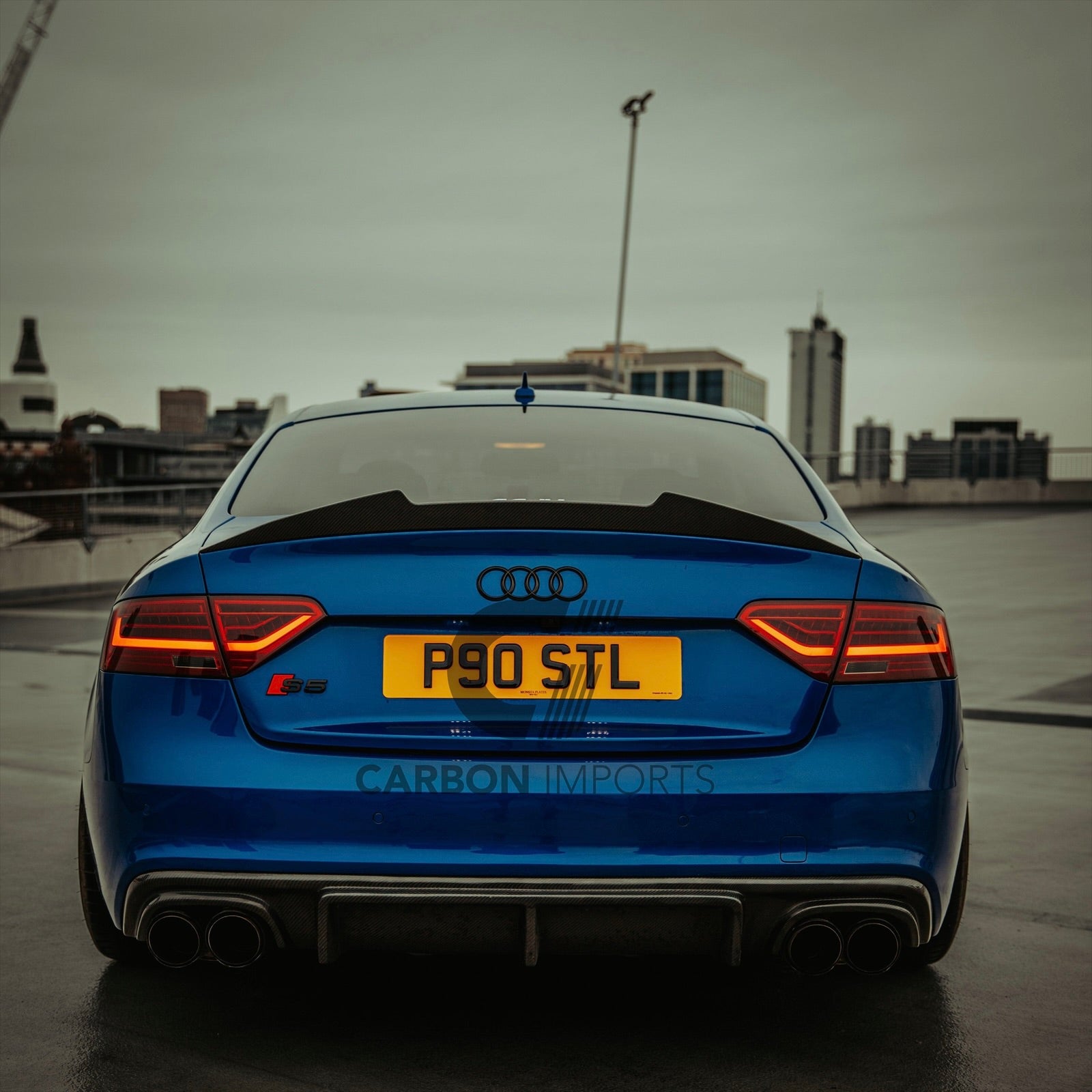 Audi S5 B8/B8.5 Carbon Fiber Trunk Lip 2007-2016 V2